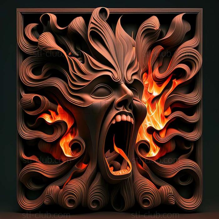 3D model flaming (STL)